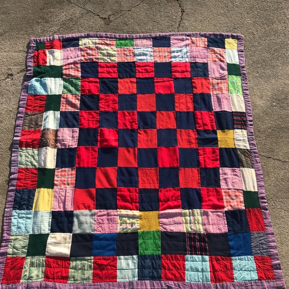 Vintage Hand Sewn Quilt - Picture 7 of 7